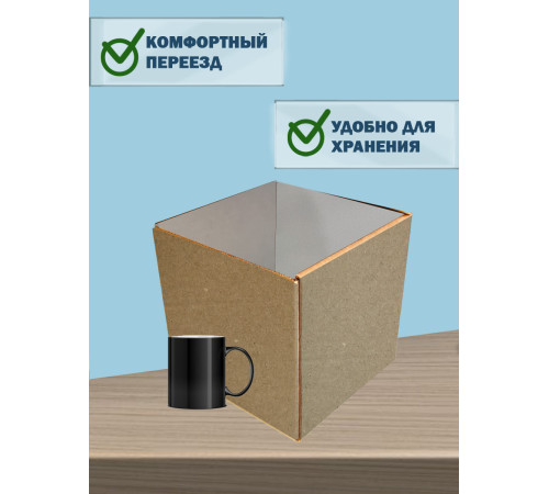 Fefco 200 - Коробка четырехклапанная с открытым верхом 25х25х25 см