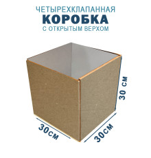 Fefco 200 - Коробка четырехклапанная с открытым верхом 30х30х30 см