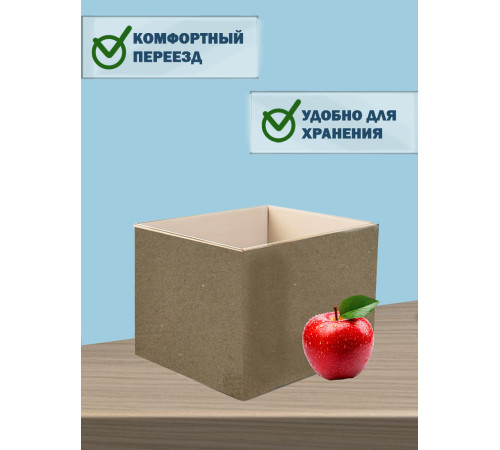 Fefco 200 - Коробка четырехклапанная с открытым верхом 27х19х19,5 см