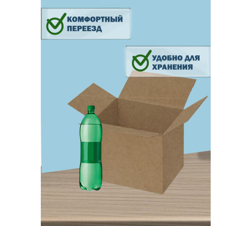 Fefco 202 - Четырехклапанный короб с нахлестом 25х25х25 см Fefco 202 - Четырехклапанный короб с нахлестом 25х25х25 см