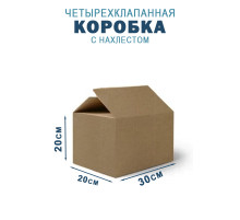 Fefco 202 - Четырехклапанный короб с нахлестом 30х20х20 см