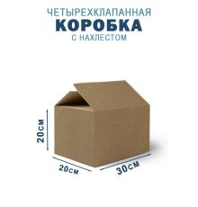 Fefco 202 - Четырехклапанный короб с нахлестом 30х20х20 см