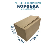 Fefco 202 - Четырехклапанный короб с нахлестом 38х25,3х23,7 см 