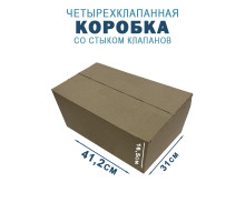 Fefco 204 - Четырехклапанный короб cо стыком клапанов 41,2х31х16,5 см