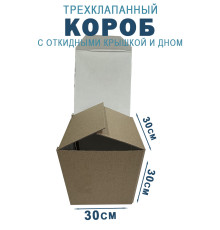 Fefco 211 - Короб трехклапанный с откидными крышкой и дном 30х30х30 см