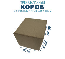 Fefco 211 - Короб трехклапанный с откидными крышкой и дном 40х30х30 см