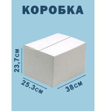 Fefco 230 - Коробка четырехклапанная со скреплением по длине 38х25,3х23,7 см