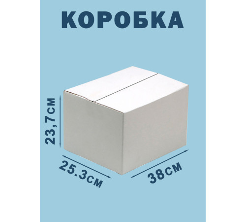 Fefco 230 - Коробка четырехклапанная со скреплением по длине 38х25,3х23,7 см