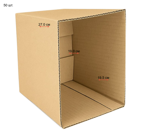 <p>Fefco 200: Четырехклапанная коробка 31x26x38 см</p>