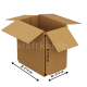 Fefco 205 - Четырехклапанный короб cо стыком клапанов 27 x 21 x 17 см