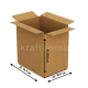 Fefco 209 - Четырехклапанный короб c крышкой из укороченных клапанов 38 x 18 x 22 см
