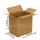 Fefco 230 - Коробка четырехклапанная со скреплением по длине 22 x 17 x 28 см