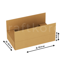 Fefco 401 - Оберточный короб со стыкующимися внешними клапанами53x22x10