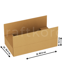 Fefco 401 - Оберточный короб со стыкующимися внешними клапанами62x38x5