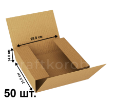 Fefco 402 - Оберточный короб со стыкующимися  клапанами 31x28x14