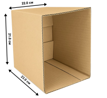 Fefco 200 - Коробка четырехклапанная с открытым верхом 22x21x23 см