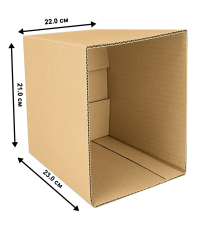 Fefco 200 - Коробка четырехклапанная с открытым верхом 21x22x23 см