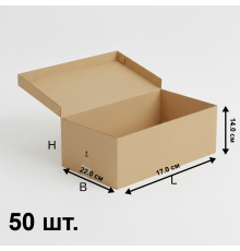 Fefco 441 - Оберточный короб с откидной крышкой и загибающимися краями 19x16x30 см
