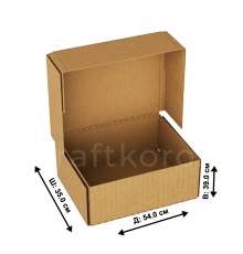 Fefco 409 - Оберточный короб с 5 клапанами на концах 54x35x39 см