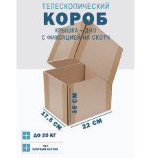 Fefco - 03xx - Коробки телескопического типа и длинные коробки 22х17,5х15 см