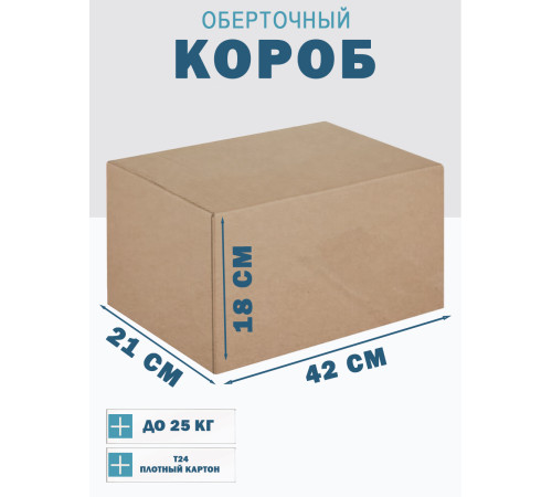 Fefco 4102 - Оберточный короб с откидной внутренней крышкой и боковой загрузкой 42х21х18 см Fefco 4102 - Оберточный короб с откидной внутренней крышкой и боковой загрузкой 42х21х18 см