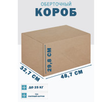 Fefco 4102 - Оберточный короб с откидной внутренней крышкой и боковой загрузкой 48.7х32.7х29.8 см