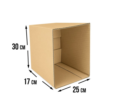 <p>Fefco 200: Коробка четырехклапанная 30x25x17 см</p>