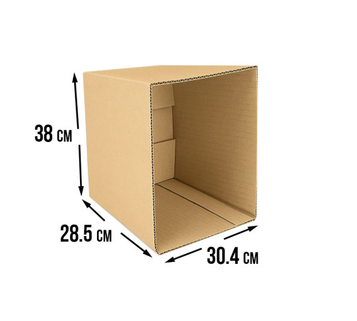 <p>Fefco 200: Коробка с открытым верхом 38x30.4x28.5 см – надежная защита для ваших товаров</p>