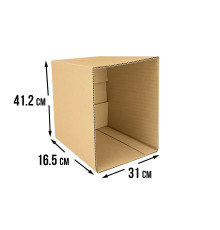 Fefco 200 - Коробка четырехклапанная с открытым верхом 41,2х31х16,5 см