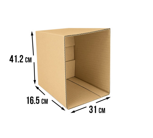 <p>Fefco 200: Четырехклапанная коробка 412x31x16,5 см</p>