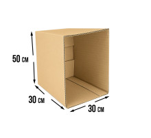 Fefco 200 - Коробка четырехклапанная с открытым верхом 50х30х30 см