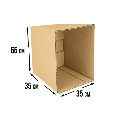 <p>Fefco 200: Коробка открытого верха 55x35x35 см – надежное хранение и транспортировка</p>