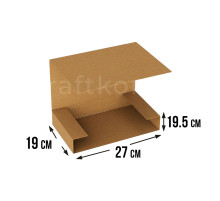 Fefco 400 - Оберточный короб с дном и оборотом по кругу 27х19х19,5 см