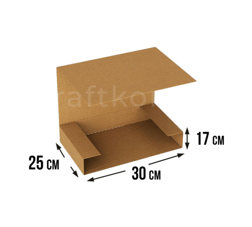 Fefco 400 - Оберточный короб с дном и оборотом по кругу 30х25х17 см