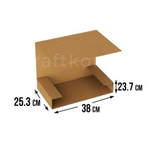 Fefco 400 - Оберточный короб с дном и оборотом по кругу 38х25,3х23,7 см