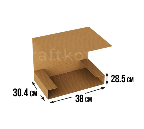 Fefco 400 - Оберточный короб с дном и оборотом по кругу 38х30,4х28,5 см