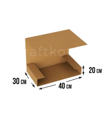 Fefco 400 - Оберточный короб с дном и оборотом по кругу 40х30х20 см