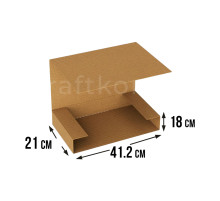 Fefco 400 - Оберточный короб с дном и оборотом по кругу 41,2х31х16,5 см