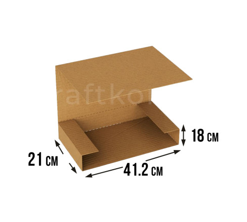 Fefco 400 - Оберточный короб с дном и оборотом по кругу 41,2х31х16,5 см