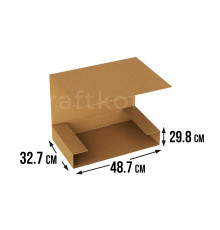 Fefco 400 - Оберточный короб с дном и оборотом по кругу 48.7х32.7х29.8 см