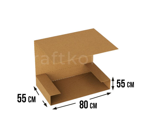 Fefco 400 - Оберточный короб с дном и оборотом по кругу 80х55х55 см