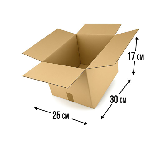 <p>Fefco 201: Коробка 30х25х17 см с стыковыми внешними клапанами – купить</p>