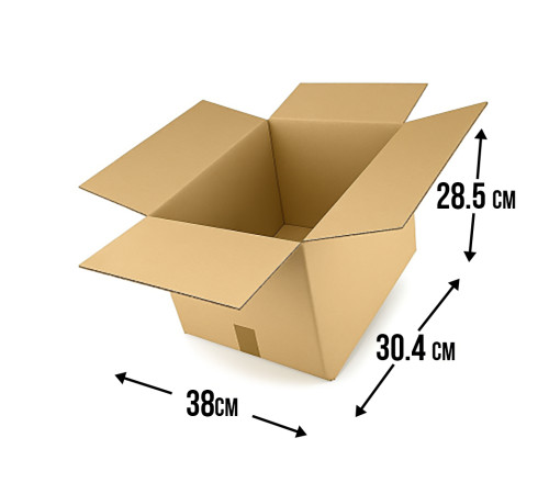 <p>Fefco 201: Коробка 38х30,4х28,5 см с стыкующимися внешними клапанами – надежное хранение и транспортировка</p>