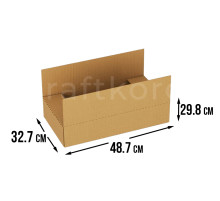 Fefco 401 - Оберточный короб со стыкующимися внешними клапанами 48.7х32.7х29.8 см