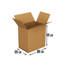 Fefco 202 - Четырехклапанный короб с нахлестом 80х55х55 см 