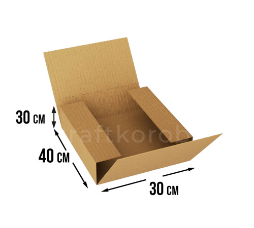 Fefco 402 - Оберточный короб со стыкующимися клапанами 40х30х30 см
