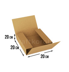 Fefco 402 - Оберточный короб со стыкующимися клапанами 20х20х20 см