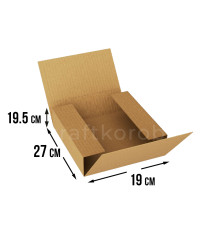 Fefco 402 - Оберточный короб со стыкующимися клапанами 27х19х19,5 см