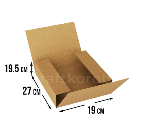 Fefco 402 - Оберточный короб со стыкующимися клапанами 27х19х19,5 см
