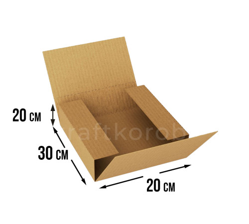 Fefco 402 - Оберточный короб со стыкующимися клапанами 30х20х20 см